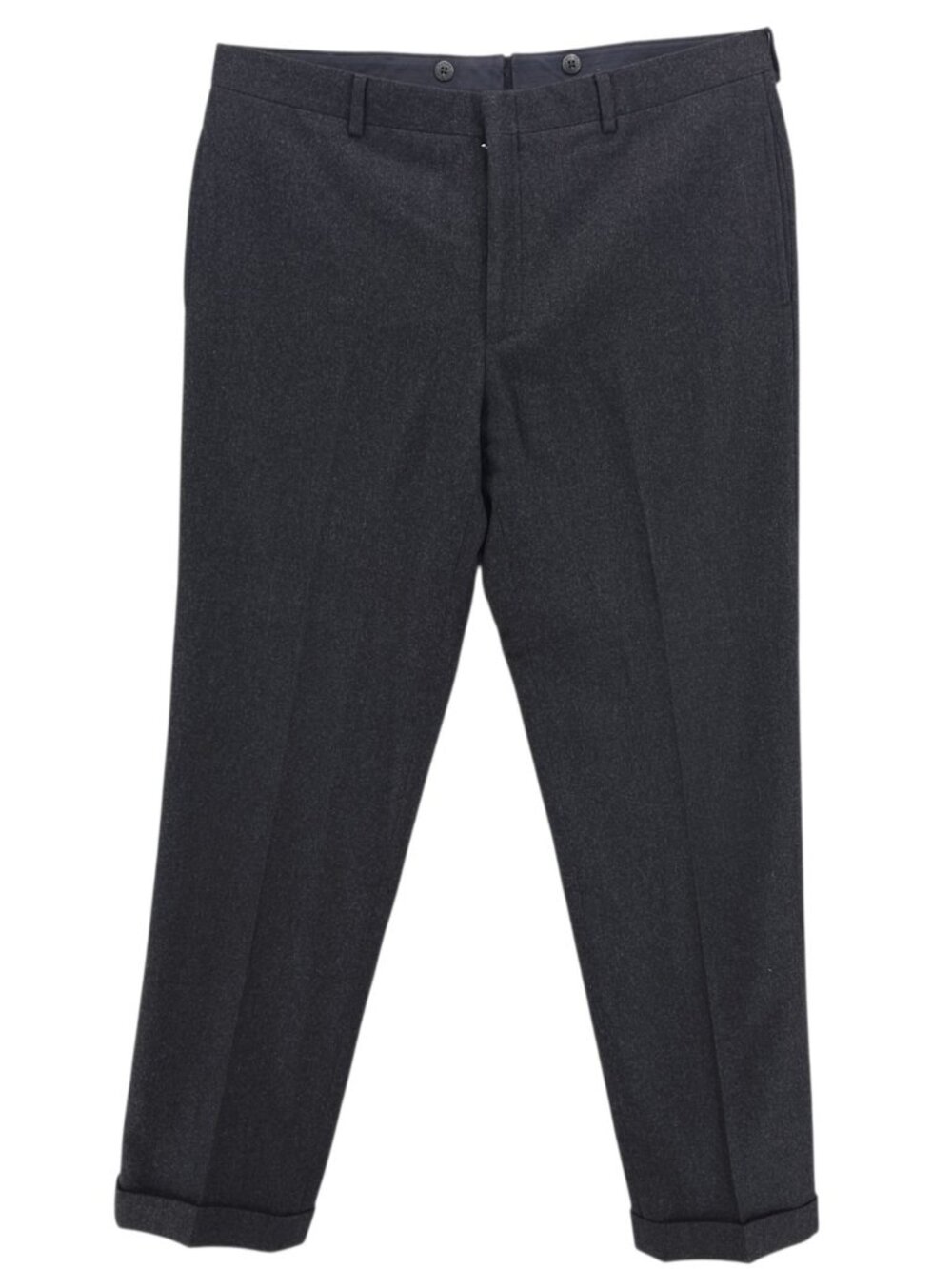 POLO RALPH LAUREN Preston Dress Pant Charcoal 100% Wool MADE IN ITALY Size 38 R